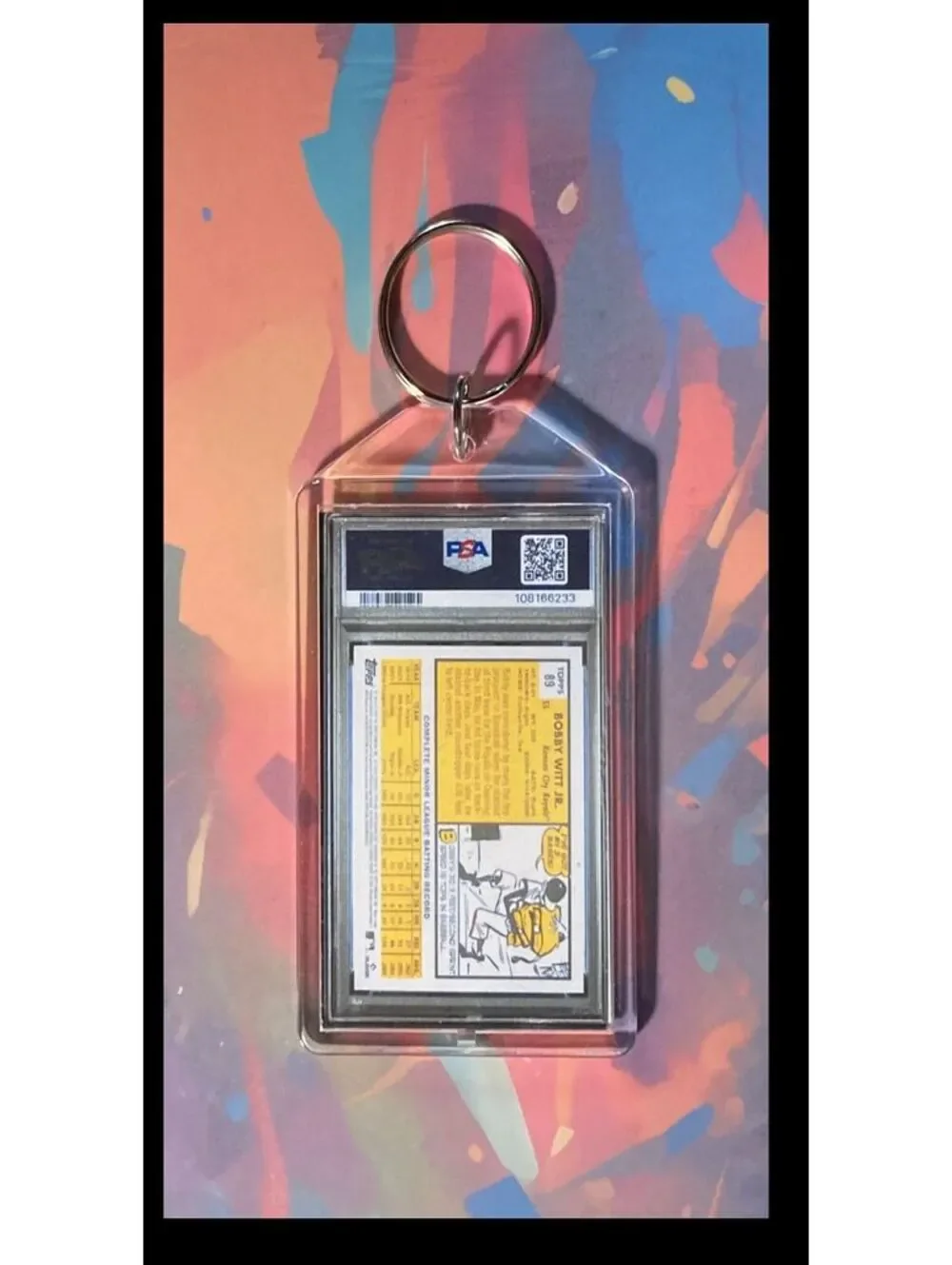 3039 Bobby Witt Jr 2022 Topps Archives Keychain -  Makes A Great Gift